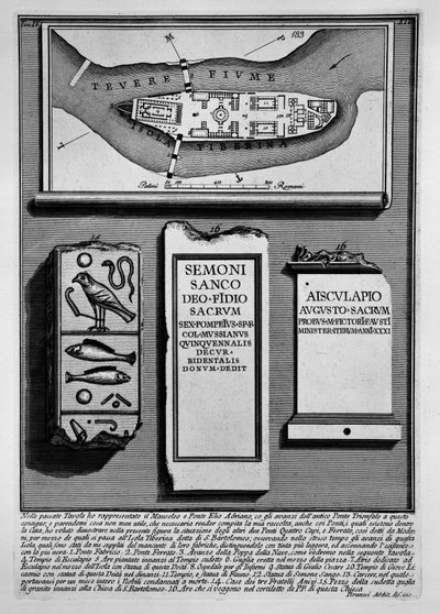 Tiberinsel von Giovanni Battista Piranesi